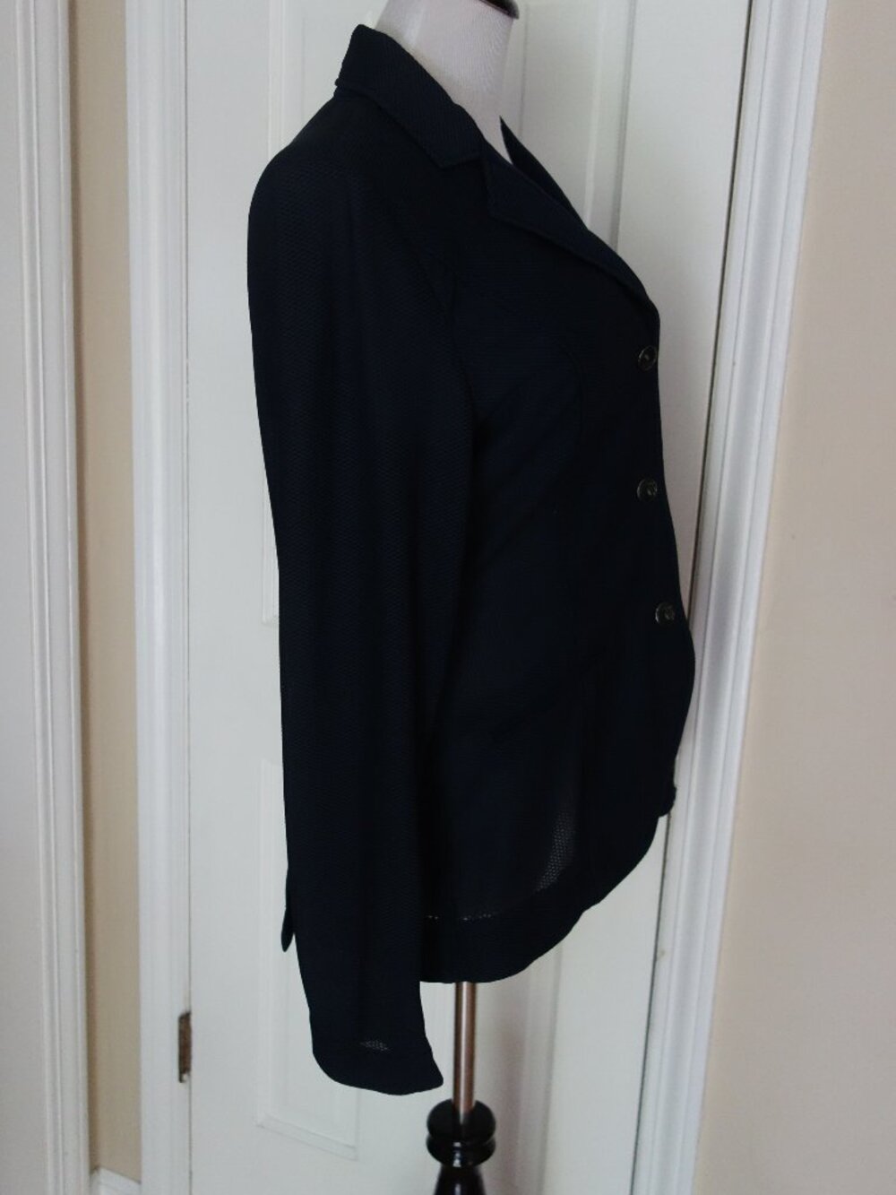 ALESSANDRO ALBANESE Mesh Show Navy Coat – Wmns L (U.S. 10/12) - Picture 13 of 14